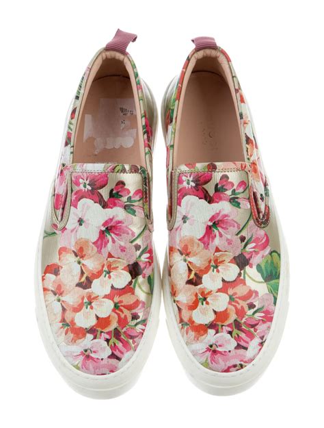 gucci bloom slip on shoes|gucci denim slip on.